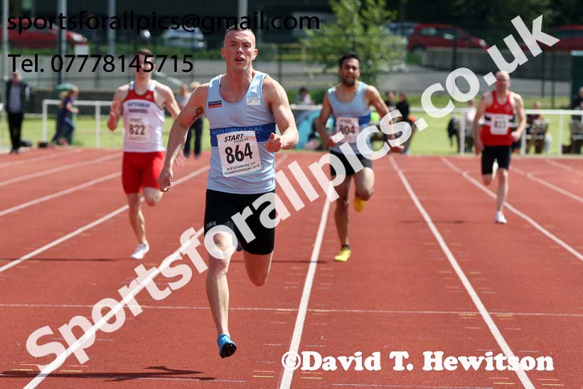 Senior mens 200 metres, North Eastern Track and Fields Champs., Middlesbrough. Photo: David T. Hewitson/Sports for All Pics